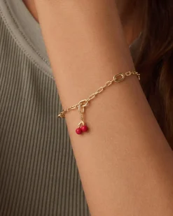 gorjana Cherry Parker Charm 18k Gold Plated Discount