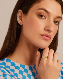 gorjana Cherry Single Stud 18k Gold Plated Clearance