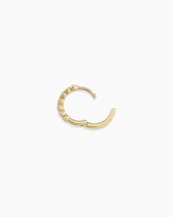 gorjana Classic Diamond Single Huggie 14k Solid Gold Sale