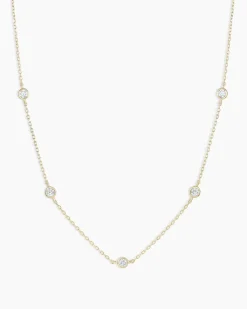 gorjana Classic Five Diamond Necklace Discount