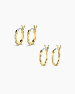 gorjana Classic Huggie Set Online