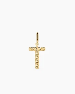 gorjana Crew Alphabet Statement Charm 18k Gold Plated Clearance