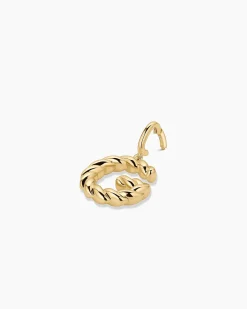gorjana Crew Alphabet Statement Charm 18k Gold Plated Clearance