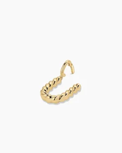 gorjana Crew Alphabet Statement Charm 18k Gold Plated Clearance