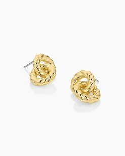 gorjana Crew Helium Earrings 18k Gold Plated Discount