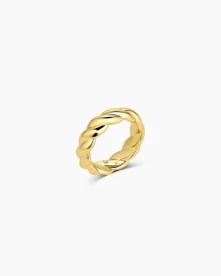 gorjana Crew Helium Ring 18k Gold Plated Outlet