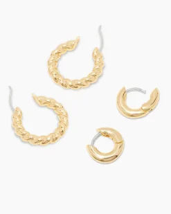 gorjana Crew Hoop Set 18k Gold Plated Best