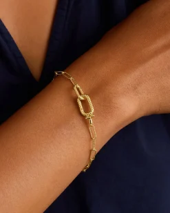 gorjana Crew Link Bracelet 18k Gold Plated Online