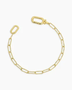 gorjana Crew Link Bracelet 18k Gold Plated Online