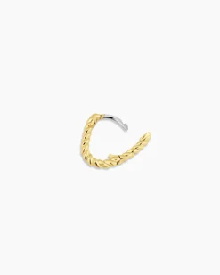 gorjana Crew Link Single Huggie 18k Gold Plated Clearance