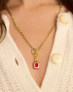 gorjana Crimson Tag Charm 18k Gold Plated Online
