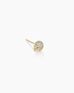 gorjana Diamond Ace Single Stud 14k Solid Gold Best
