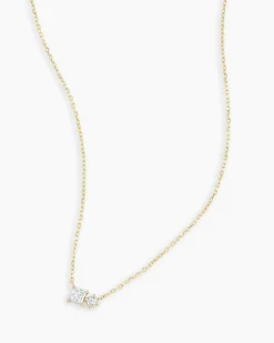 gorjana Diamond and White Sapphire Necklace New
