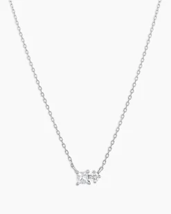 gorjana Diamond and White Sapphire Necklace New