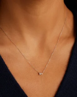 gorjana Diamond and White Sapphire Necklace New