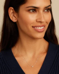 gorjana Diamond and White Sapphire Necklace New