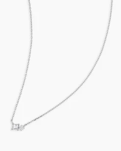 gorjana Diamond and White Sapphire Necklace New