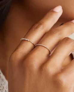 gorjana Diamond Bar Eternity Ring 14k Solid Gold Best