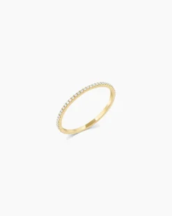 gorjana Diamond Bar Eternity Ring 14k Solid Gold Best
