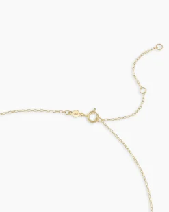 gorjana Diamond Bar Necklace 14k Solid Gold Best