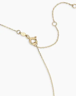 gorjana Diamond Bond Interlocking Link Necklace 14k Solid Gold Clearance