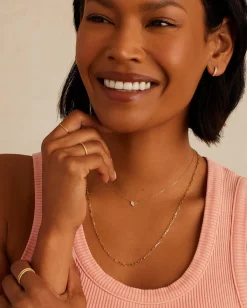 gorjana Diamond Bond Necklace 14k Solid Gold Sale