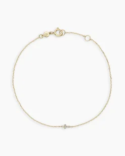 gorjana Diamond Cross Bracelet 14k Solid Gold Online