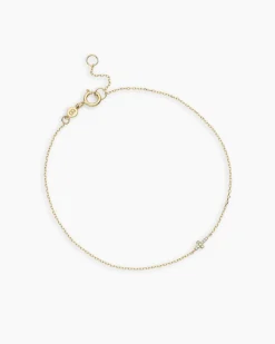 gorjana Diamond Cross Bracelet 14k Solid Gold Online
