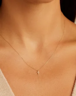 gorjana Diamond Cross Necklace Outlet
