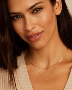 gorjana Diamond Cross Necklace Outlet