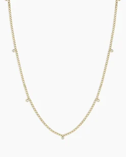 gorjana Diamond Dot Flutter Choker 14k Solid Gold Sale