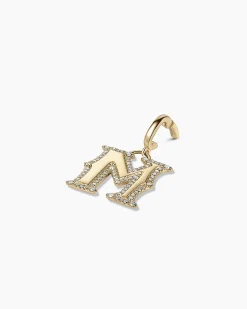 gorjana Diamond Era Alphabet Charm 14k Solid Gold Discount