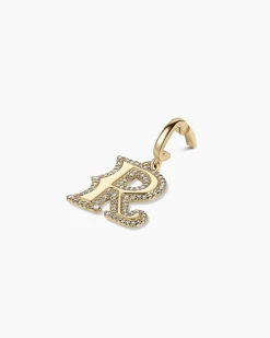 gorjana Diamond Era Alphabet Charm 14k Solid Gold Discount