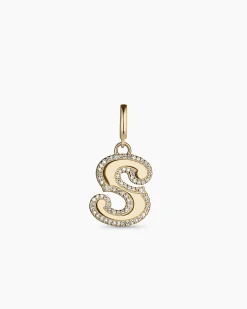 gorjana Diamond Era Alphabet Charm 14k Solid Gold Discount