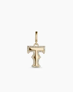 gorjana Diamond Era Alphabet Charm 14k Solid Gold Discount