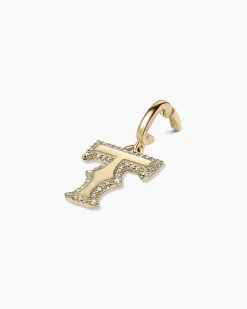 gorjana Diamond Era Alphabet Charm 14k Solid Gold Discount