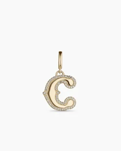 gorjana Diamond Era Alphabet Charm 14k Solid Gold Discount