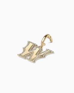 gorjana Diamond Era Alphabet Charm 14k Solid Gold Discount