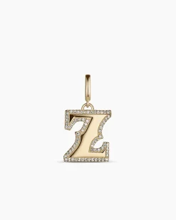 gorjana Diamond Era Alphabet Charm 14k Solid Gold Discount