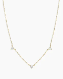 gorjana Diamond Eve Necklace 14k Solid Gold Outlet