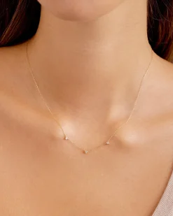 gorjana Diamond Eve Necklace 14k Solid Gold Outlet