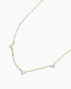gorjana Diamond Eve Necklace 14k Solid Gold Outlet