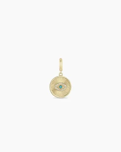 gorjana Diamond Evil Eye Charm 14k Solid Gold Online