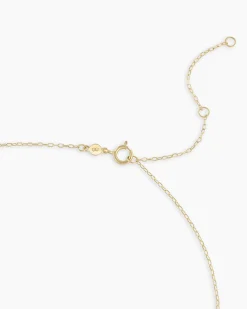 gorjana Diamond Evil Eye Necklace 14k Solid Gold Outlet