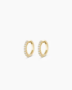 gorjana Diamond Huggies 14k Solid Gold Online