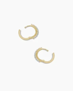 gorjana Diamond Huggies 14k Solid Gold Online