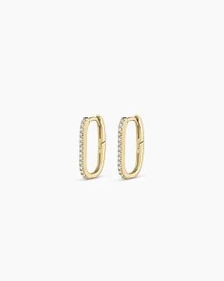 gorjana Diamond Parker Link Huggies 14k Solid Gold Best