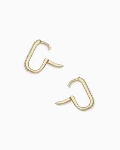 gorjana Diamond Parker Link Huggies 14k Solid Gold Best