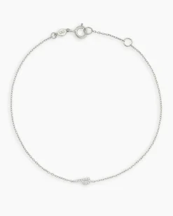 gorjana Diamond Pavé Alphabet Bracelet Fashion