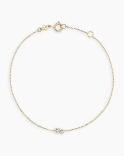 gorjana Diamond Pavé Alphabet Bracelet Fashion